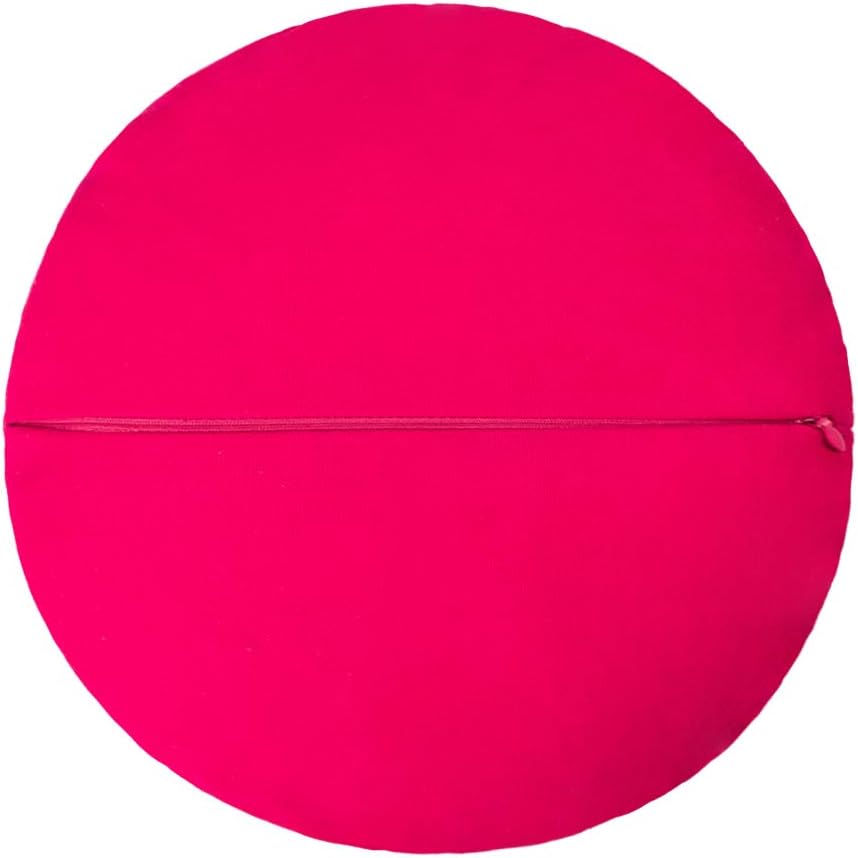 VG|suederosered|Handmade 3D Flower Throw Pillow Round Cushion