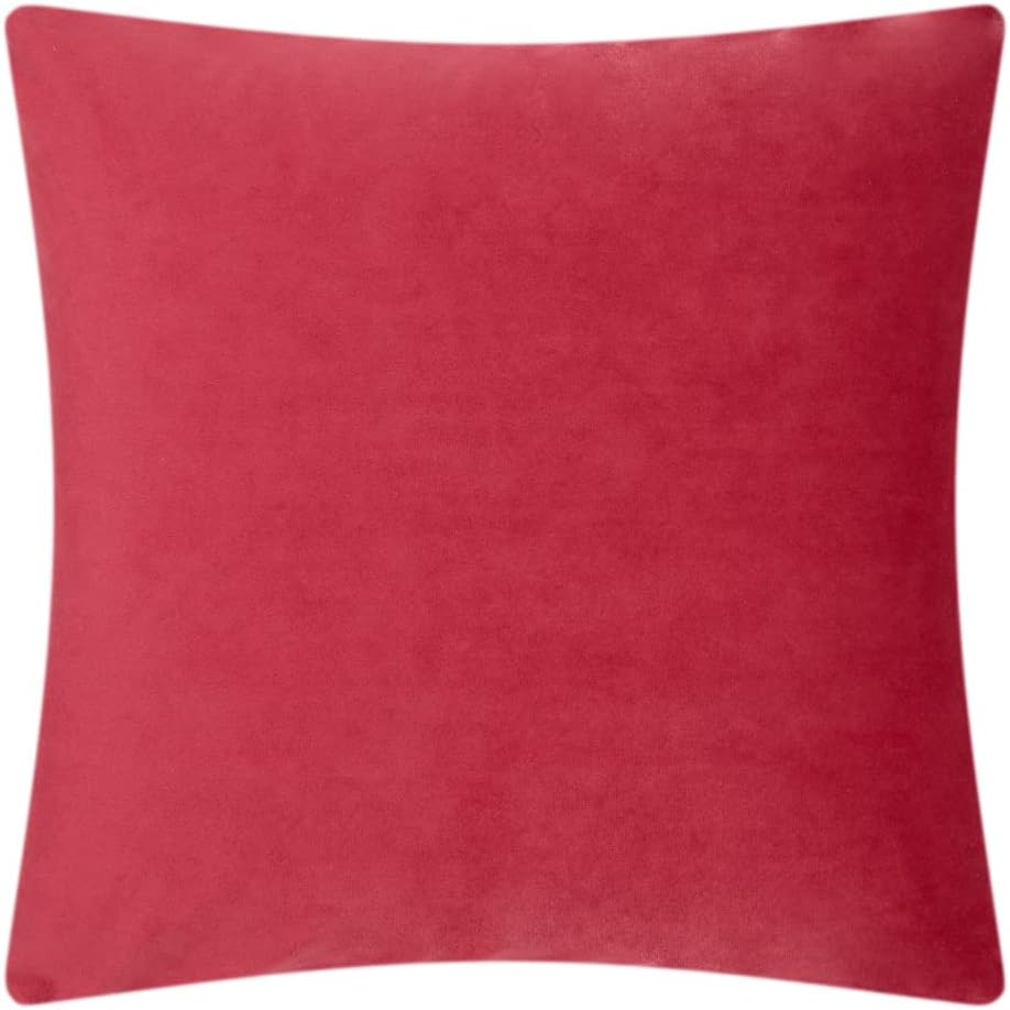 VG|red|Velvet Pillow Cover
