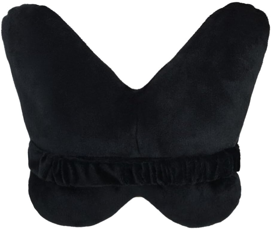 VG|pink-butterfly|Cute Car Neck Rest Pillow with Strap Comfortable Headrest Neck Pillows for Office Chair Travel Driving