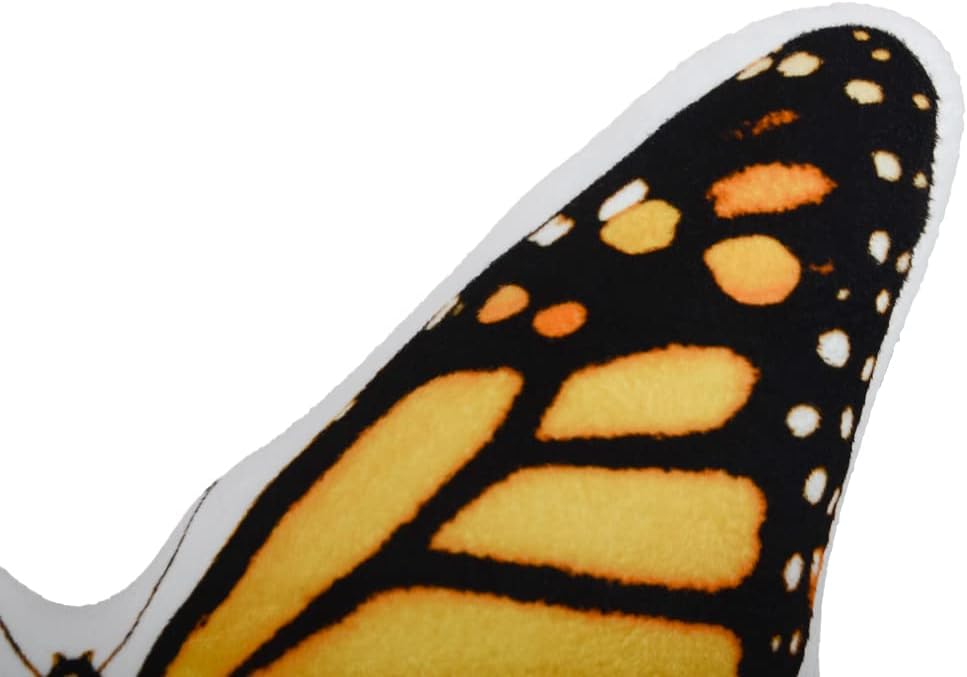 VG|yellow-butterfly|3D Butterfly Throw Pillow, Hot Pink