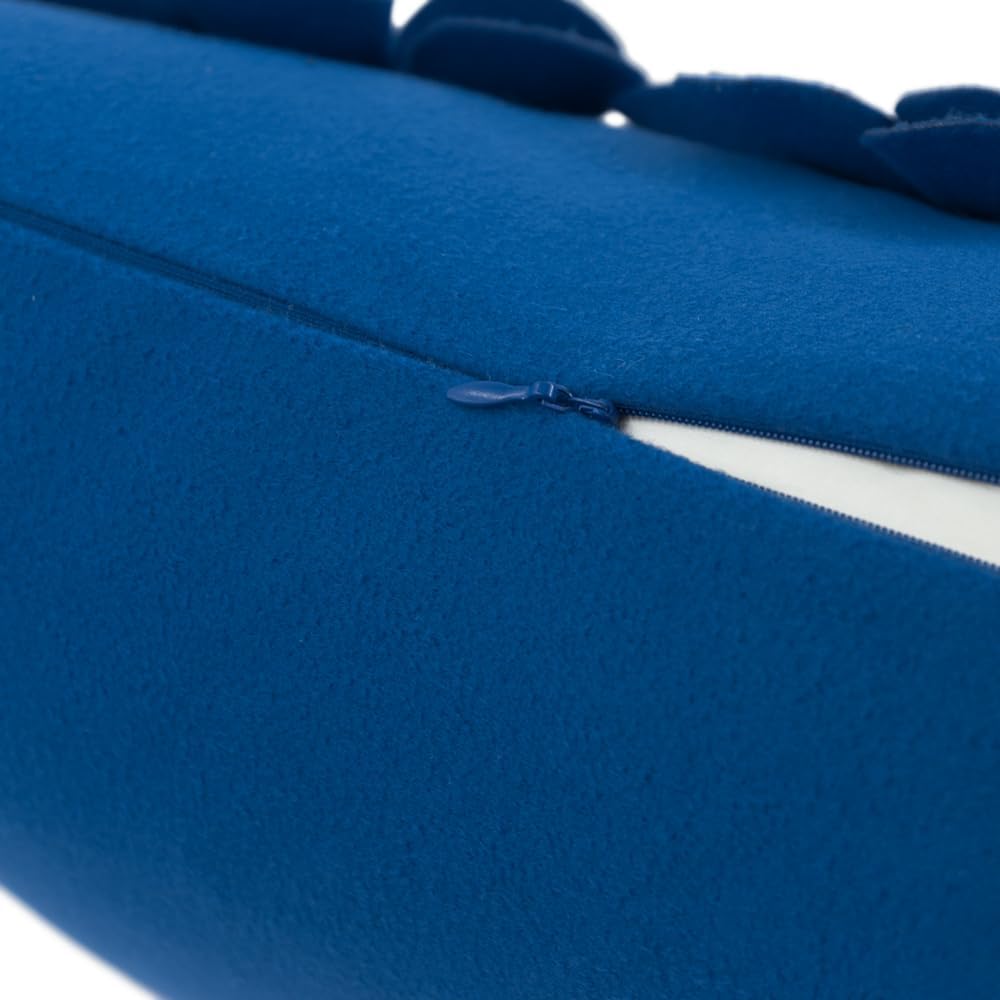 VG|royal-blue|3D Flower Throw Pillow Cover