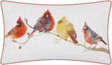 White Orange With 4 Birds