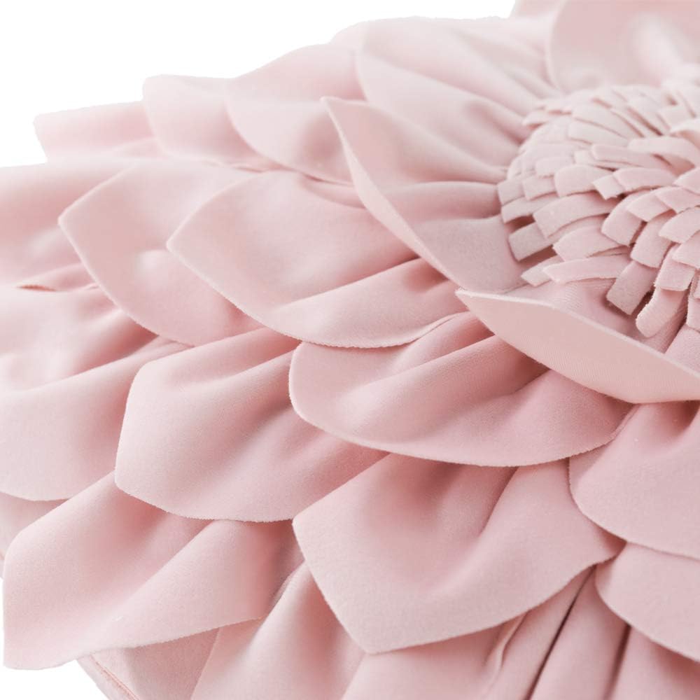 VG|pink|3D Flower Throw Pillow Covers