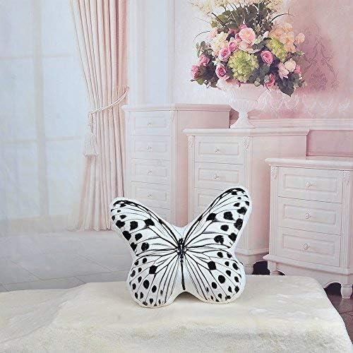 VG|white-butterfly|3D Butterfly Throw Pillow, Hot Pink
