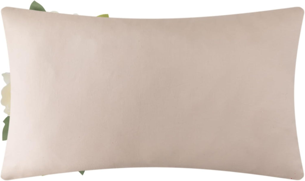 Pack of 2 Throw Pillow Covers, 3D Rose, Khaki