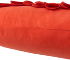 VG|orange-red|3D Flower Throw Pillow Cover