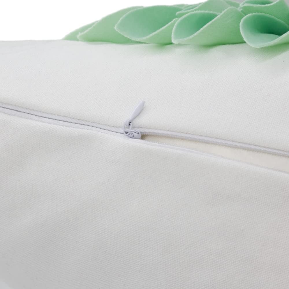 VG|green-mint-green-white-canvas|3D Sunflowers Throw Pillow Cover Wine Red