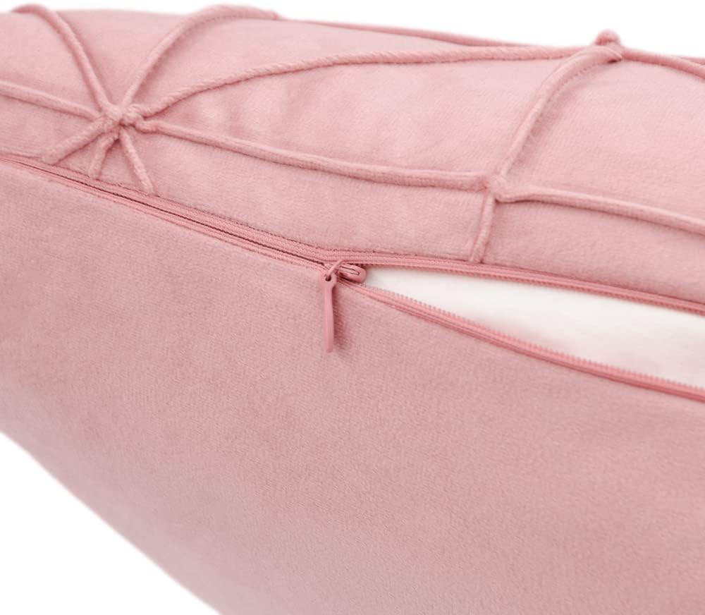 VG|grayish-pink|Velvet Pillow Cover