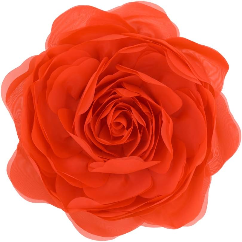 VG|orange|3D Flower Throw Pillow Cover