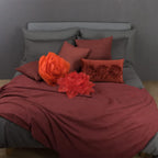 VG|orange|3D Flower Throw Pillow Cover