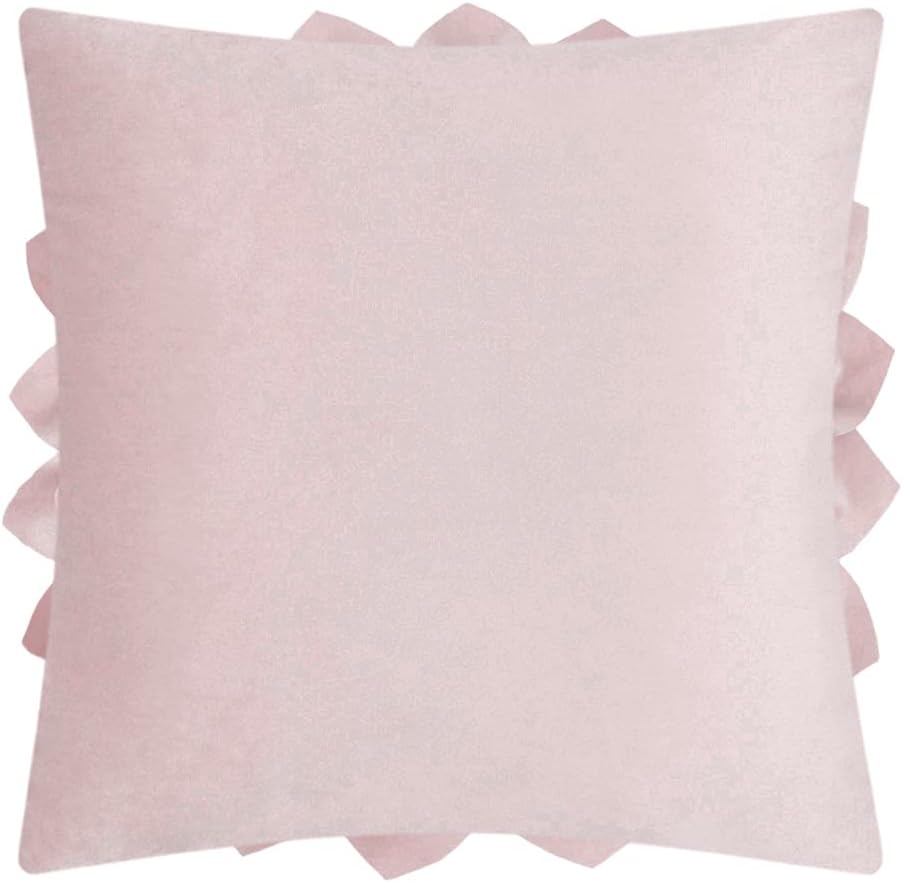 VG|rose-gold|3D Flower Throw Pillow Covers