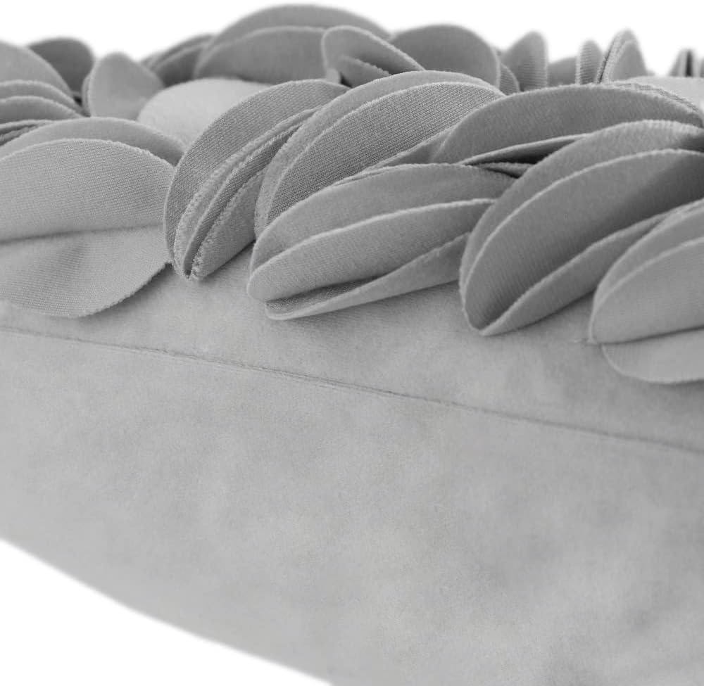 Handmade 3D Floral Throw Pillow Cover