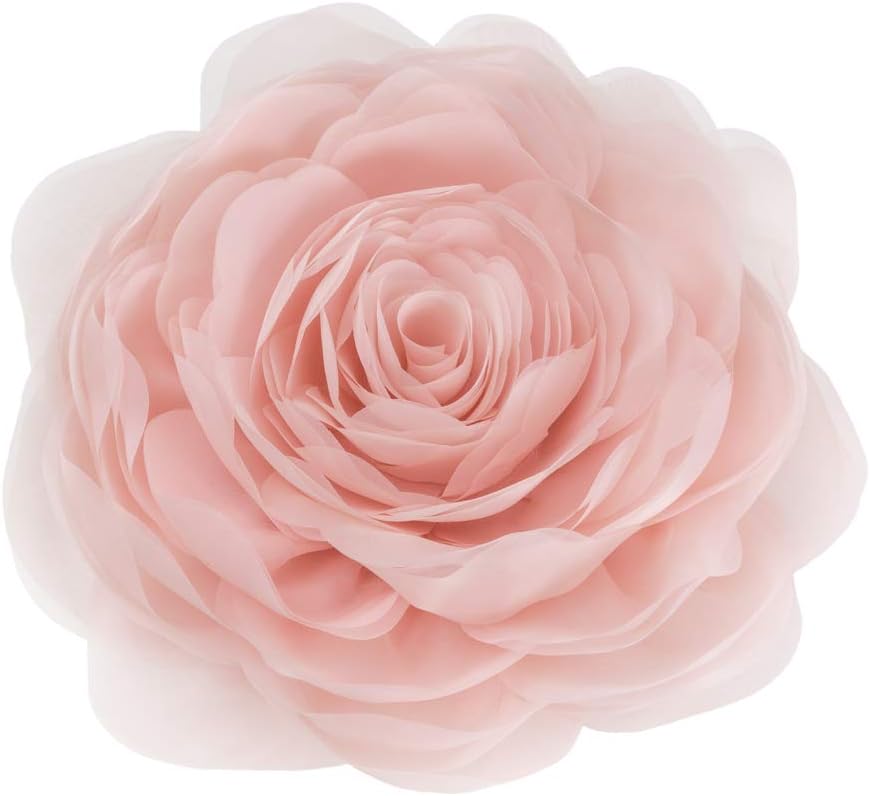 VG|peach-pink|3D Flower Throw Pillow Cover