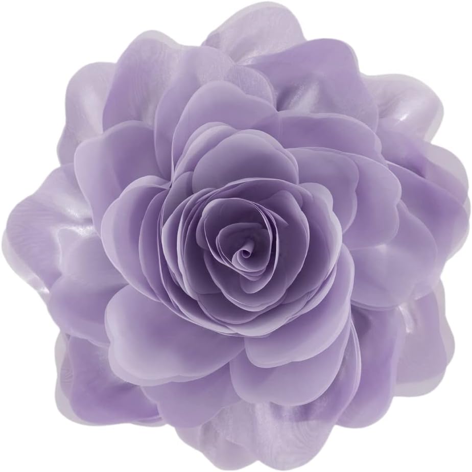 VG|purple|3D Flower Throw Pillow Cover