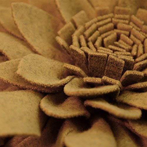 3D Flower Decorative Throw Pillow Accent Handmade Round Pillow Cushion with Insert for Home Couch Bedroom Decor