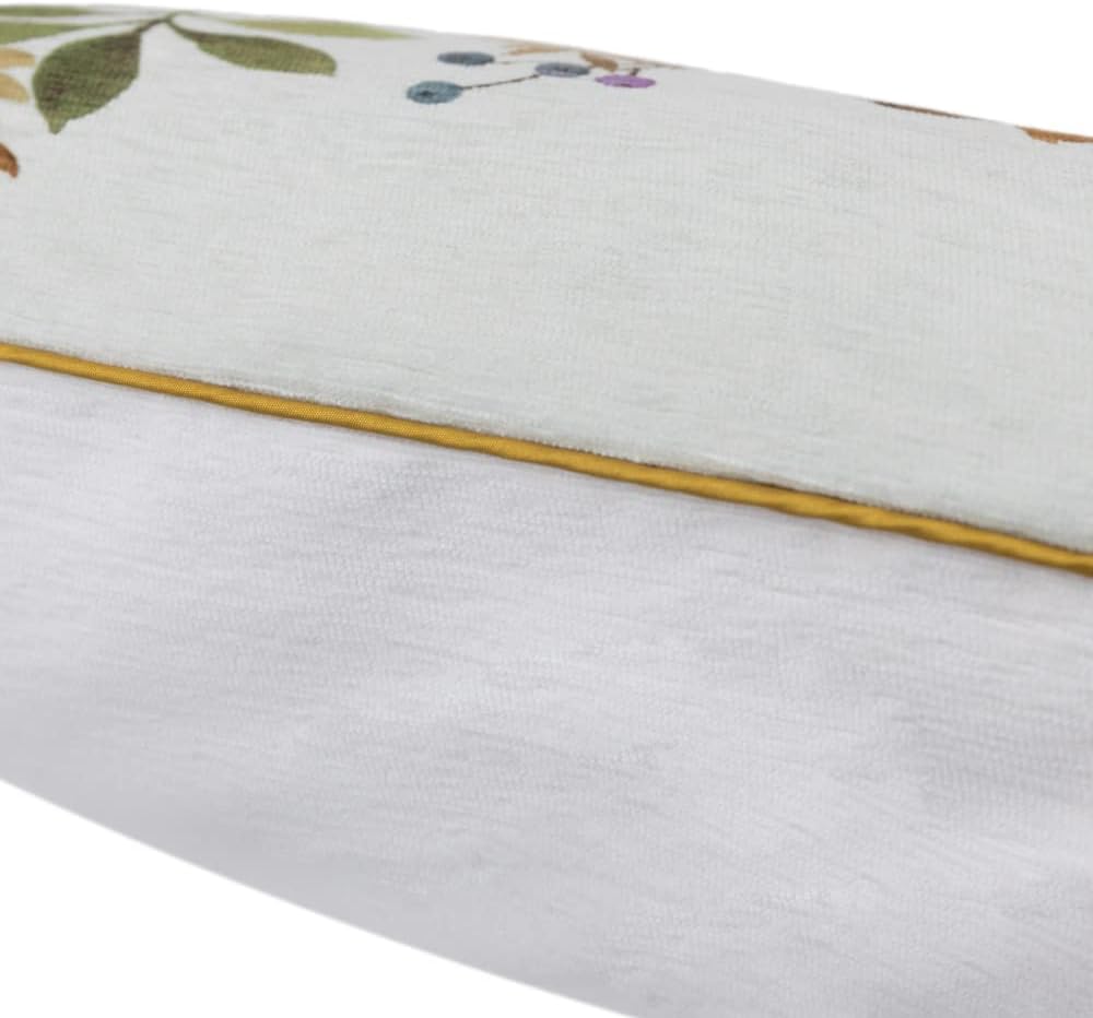 VG|pumpkin|Sunflower Throw Pillow Cover, White