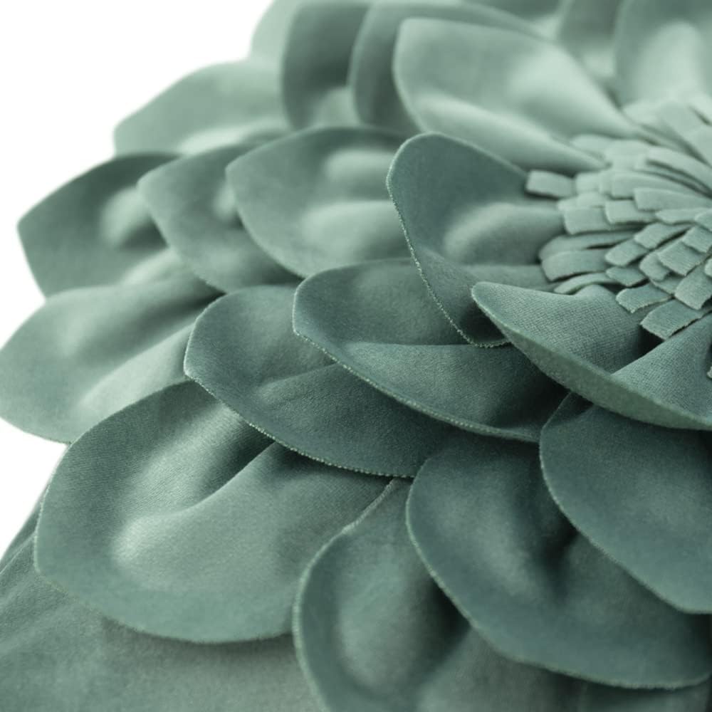 VG|green|3D Flower Throw Pillow Covers