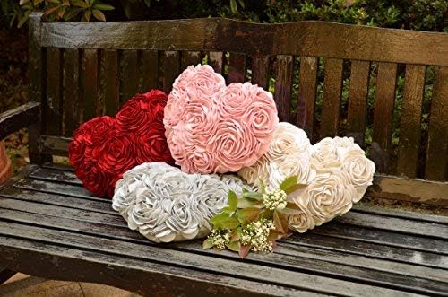 VG|gray|Heart Flower Throw Pillow Covers