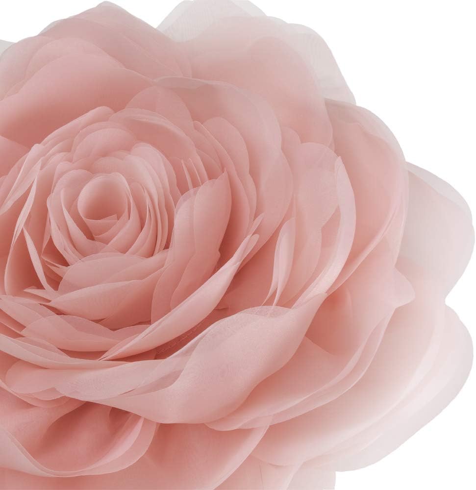 VG|peach-pink|3D Flower Throw Pillow Cover