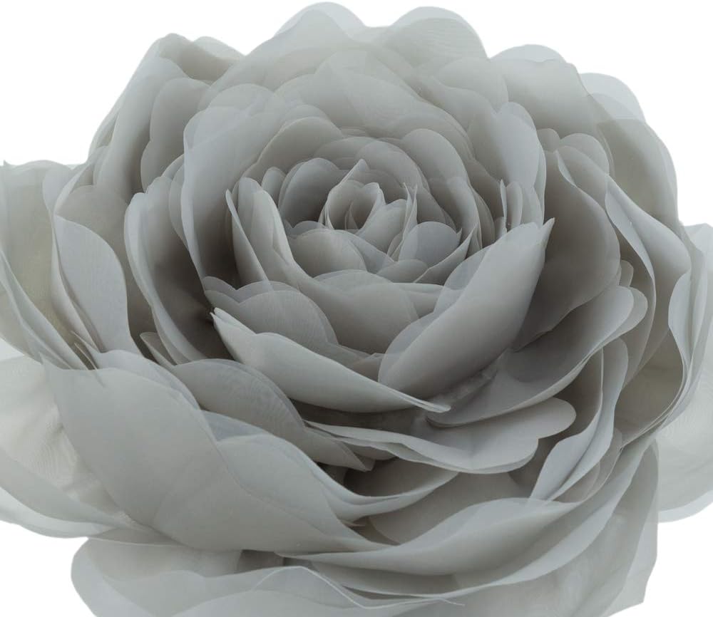VG|gray|3D Flower Throw Pillow Cover