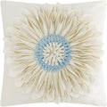 VG|white-beige|3D Sunflowers Throw Pillow Cover Wine Red