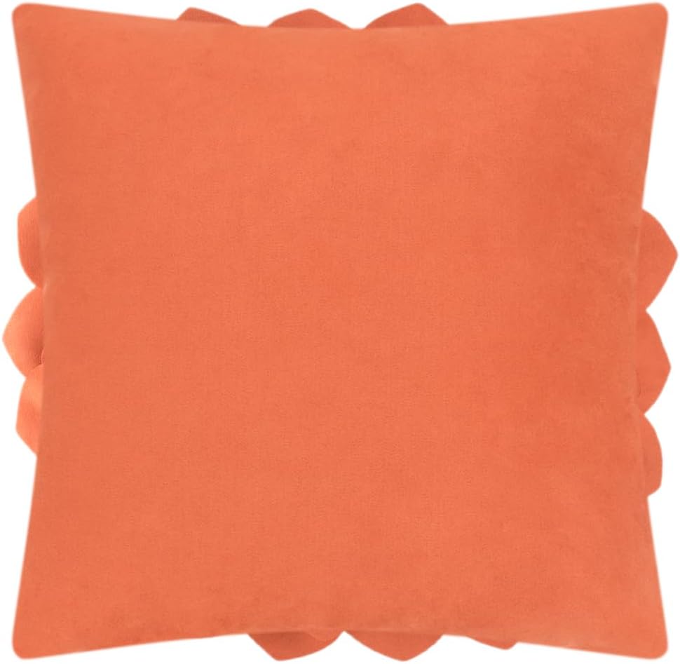 VG|pumpkin-orange|3D Flower Throw Pillow Covers