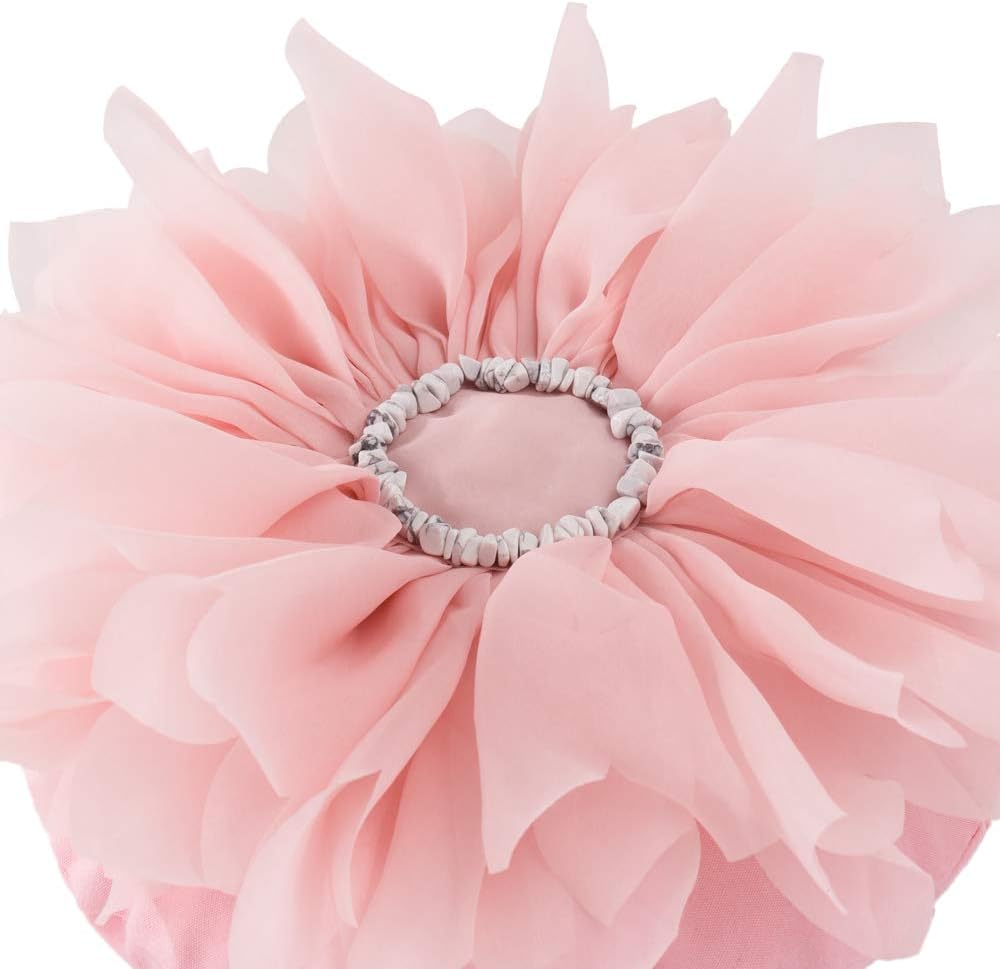 Decorative 3D Flower Shaped Throw Pillow