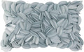 VG|sky-blue-solid-suede|Handmade 3D Floral Throw Pillow Cover