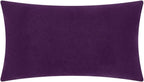 VG|purple|3D Flower Throw Pillow Cover, Velvet, Light Grey