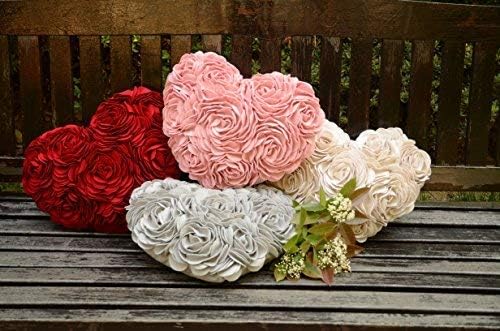 VG|gray|Heart Flower Throw Pillow Covers
