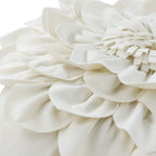 VG|cream-white|3D Flower Throw Pillow Covers