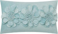 VG|sky-blue|3D Flower Throw Pillow Cover