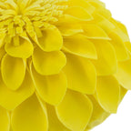 VG|light-yellow|3D Flower Throw Pillow Cover Decorative Round Cushion Floral Accent Pillowcase for Bedroom Living Room Bed Couch Pink Velvet