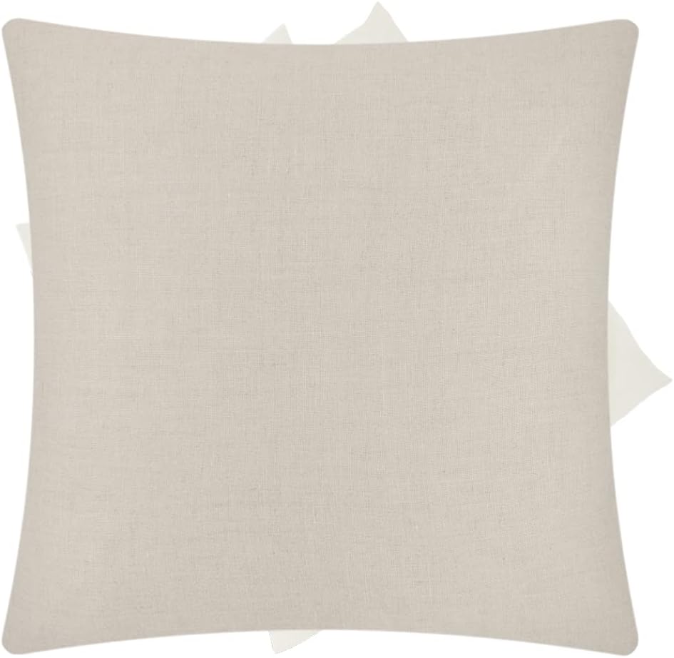 VG|beige|Luxury 3D Flower Throw Pillow Cover