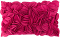 VG|rose-red-velvet|Handmade 3D Floral Throw Pillow Cover