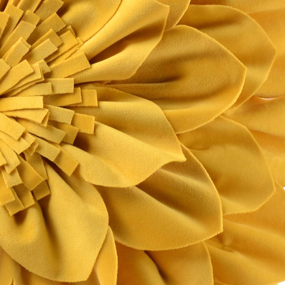 VG|yellow|3D Flower Throw Pillow Covers