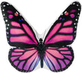 3D Butterfly Throw Pillow, Hot Pink - Pink Red