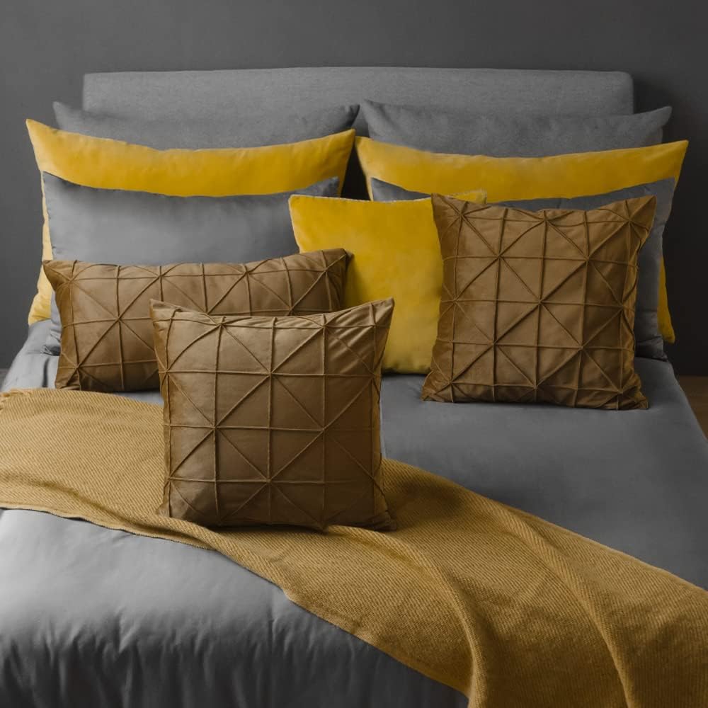 VG|rust-brown|Velvet Pillow Cover