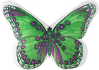 VG|green|3D Butterfly Throw Pillow, Hot Pink