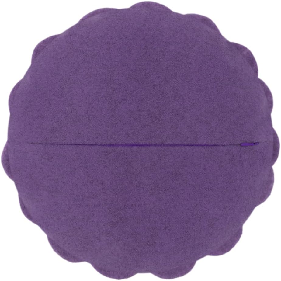 VG|purple|Handmade 3D Flower Throw Pillow Round Cushion