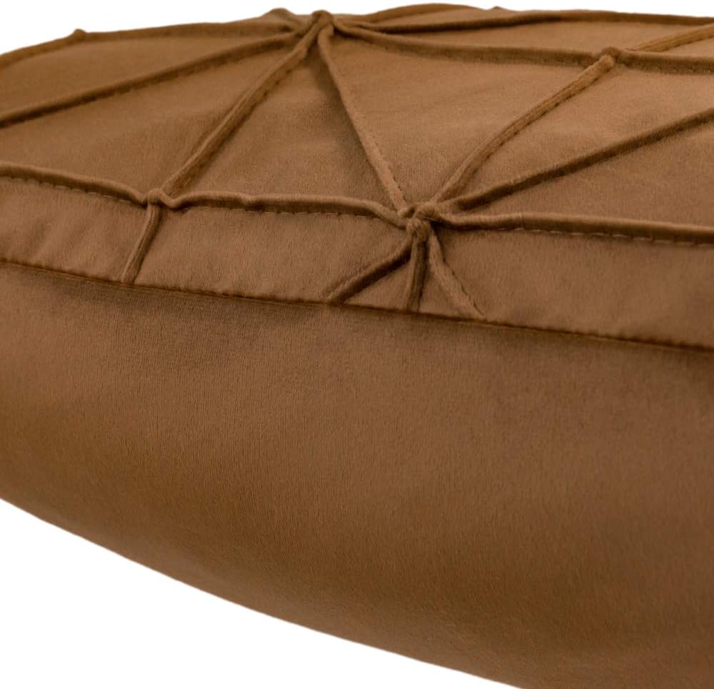 VG|rust-brown|Velvet Pillow Cover