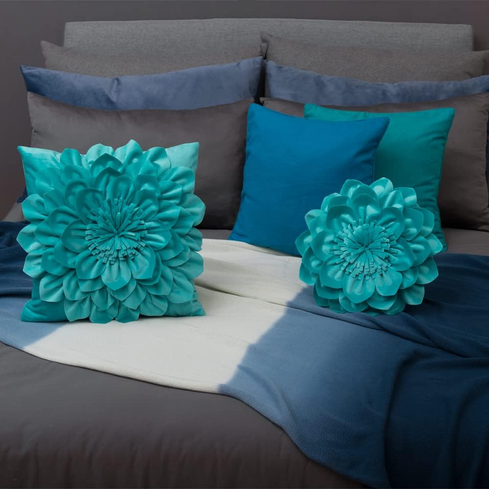VG|teal|Decorative Throw Pillow with Insert