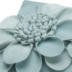 VG|sky-blue|3D Flower Throw Pillow Cover