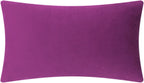 VG|purple-red|3D Flower Throw Pillow Cover Handmade Floral Soft Velvet Lumbar Cushion for Bed Living Room Chair Couch Decor Gold