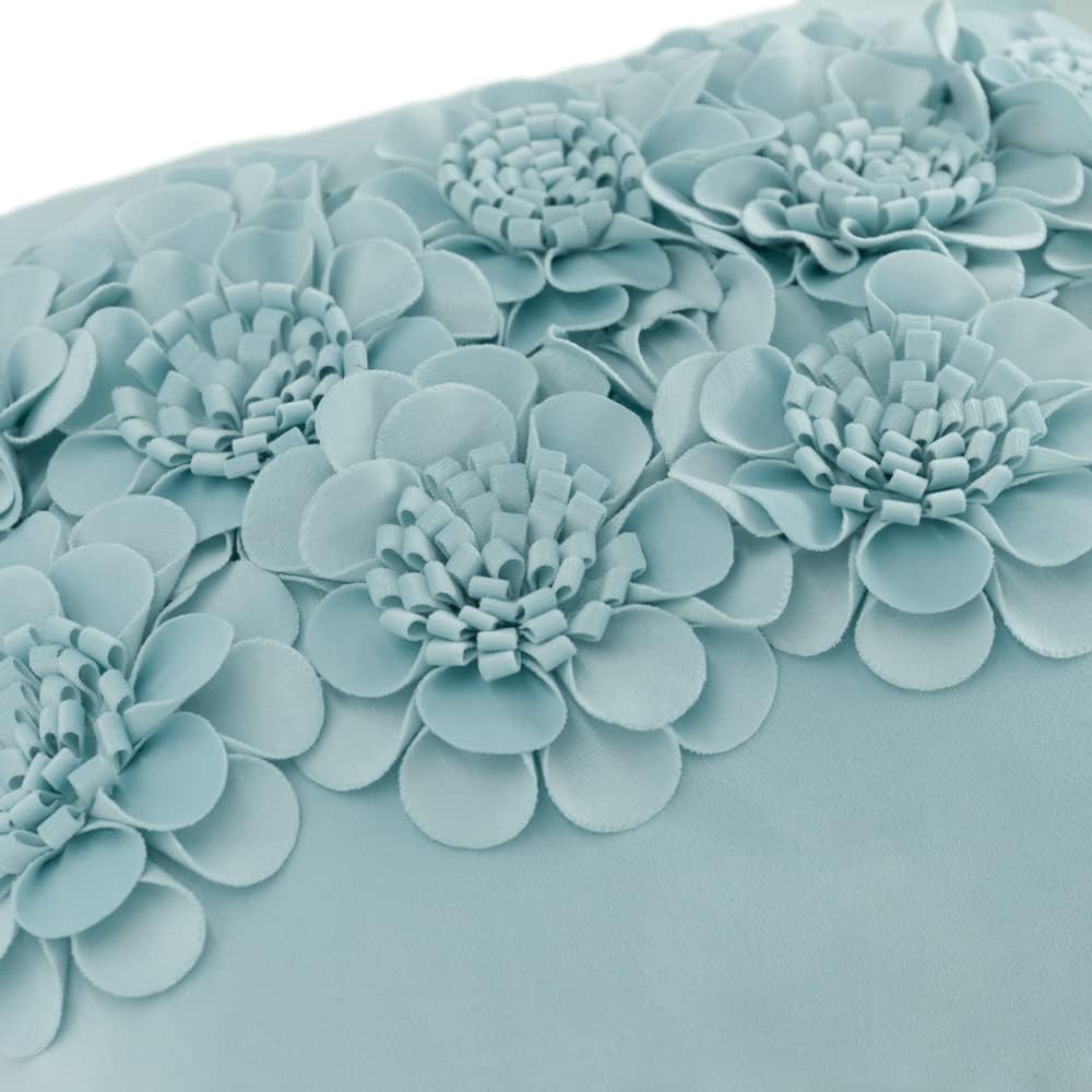 Handmade 3D Flower Throw Pillow Cover