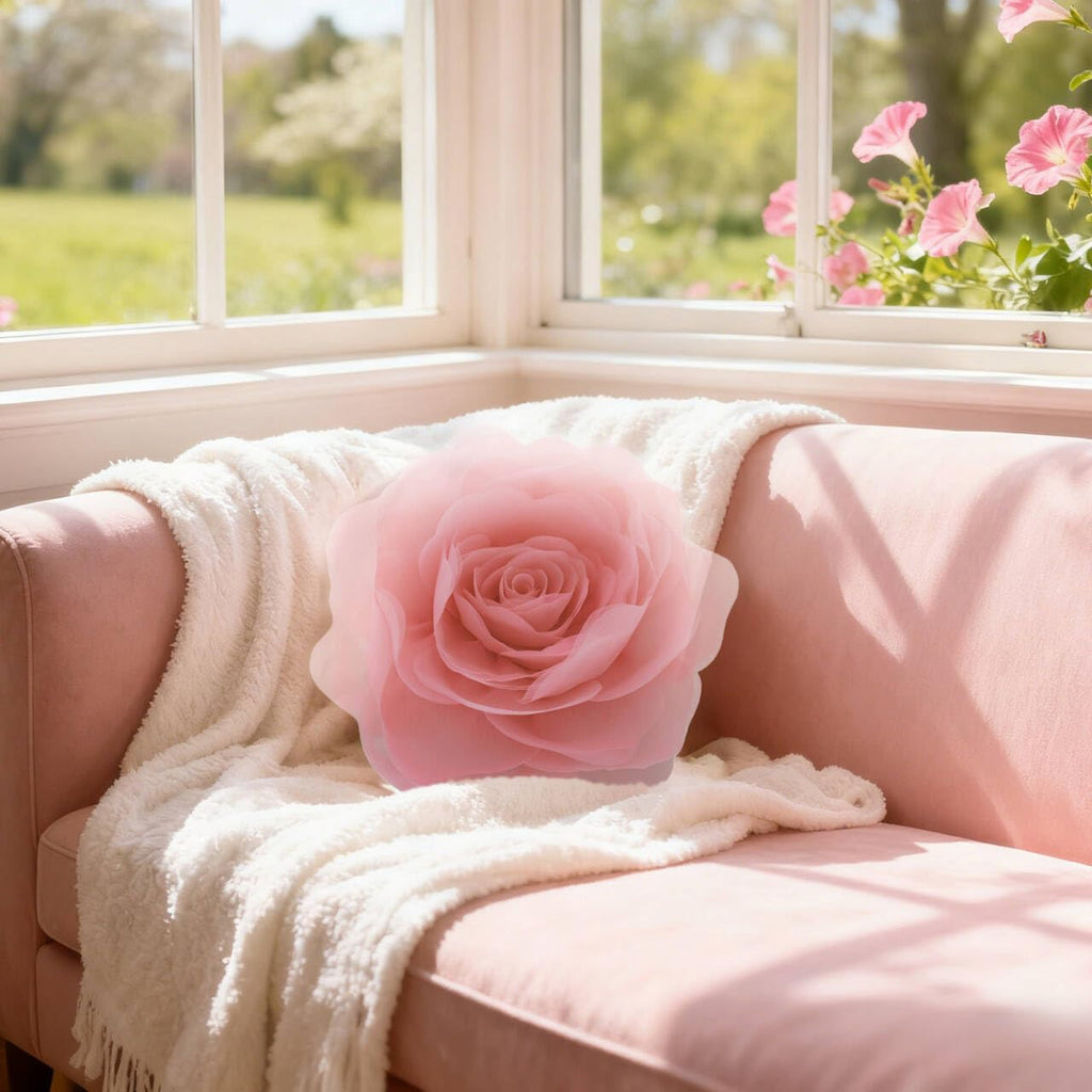 3D Flower Throw Pillow Cover