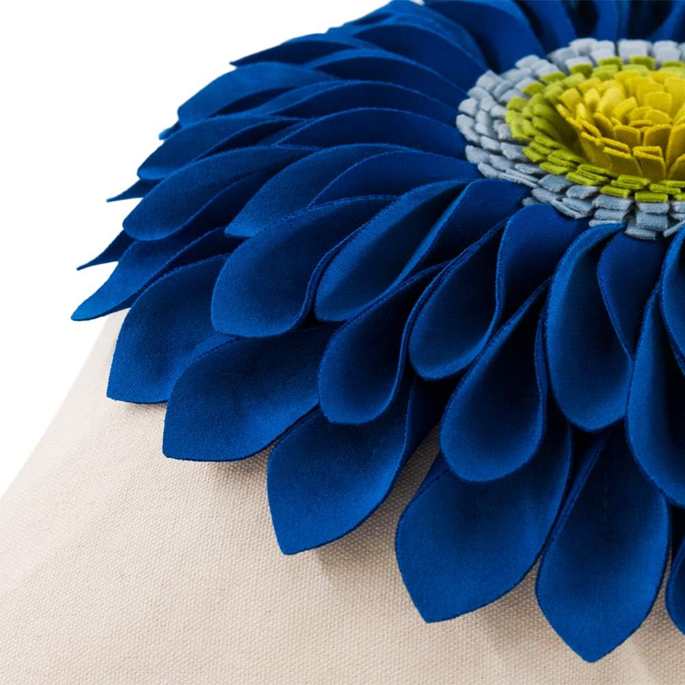 VG|blue-sapphire-blue-beige-canvas|3D Sunflowers Throw Pillow Cover Wine Red