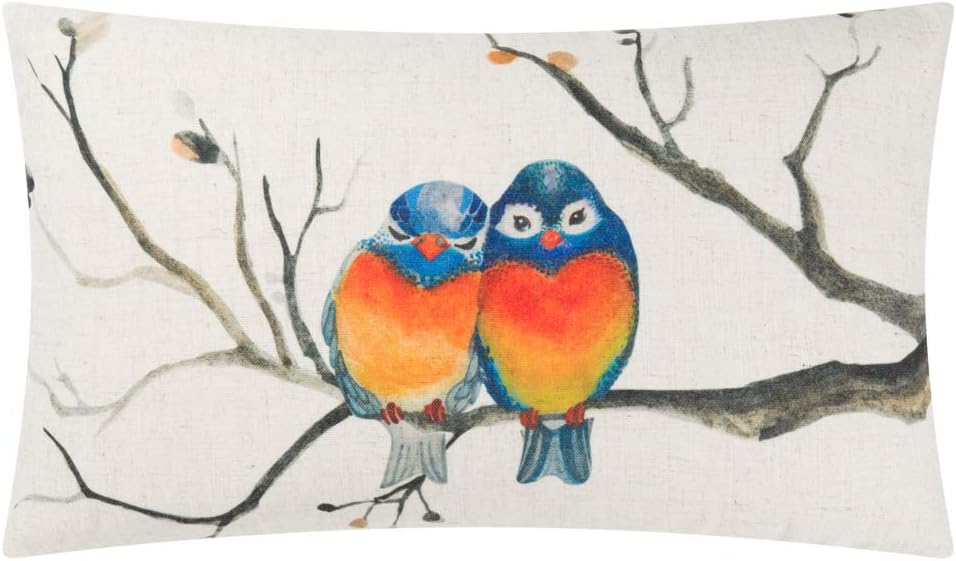 Cute Birds Series Throw Pillow Cover Decorative Pillowcase Cushion Case Shell Linen Couch Bed Home Decor - Pillowcase a