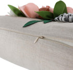 VG|3dflower-e-pink|Decorative 3D Flower Throw Pillow Covers