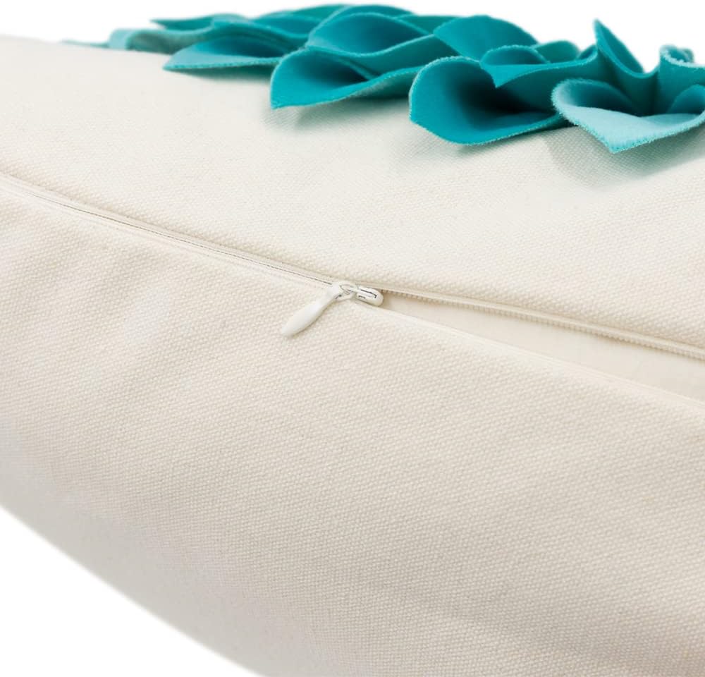 VG|blue-teal-blue-beige-canvas|3D Sunflowers Throw Pillow Cover Wine Red
